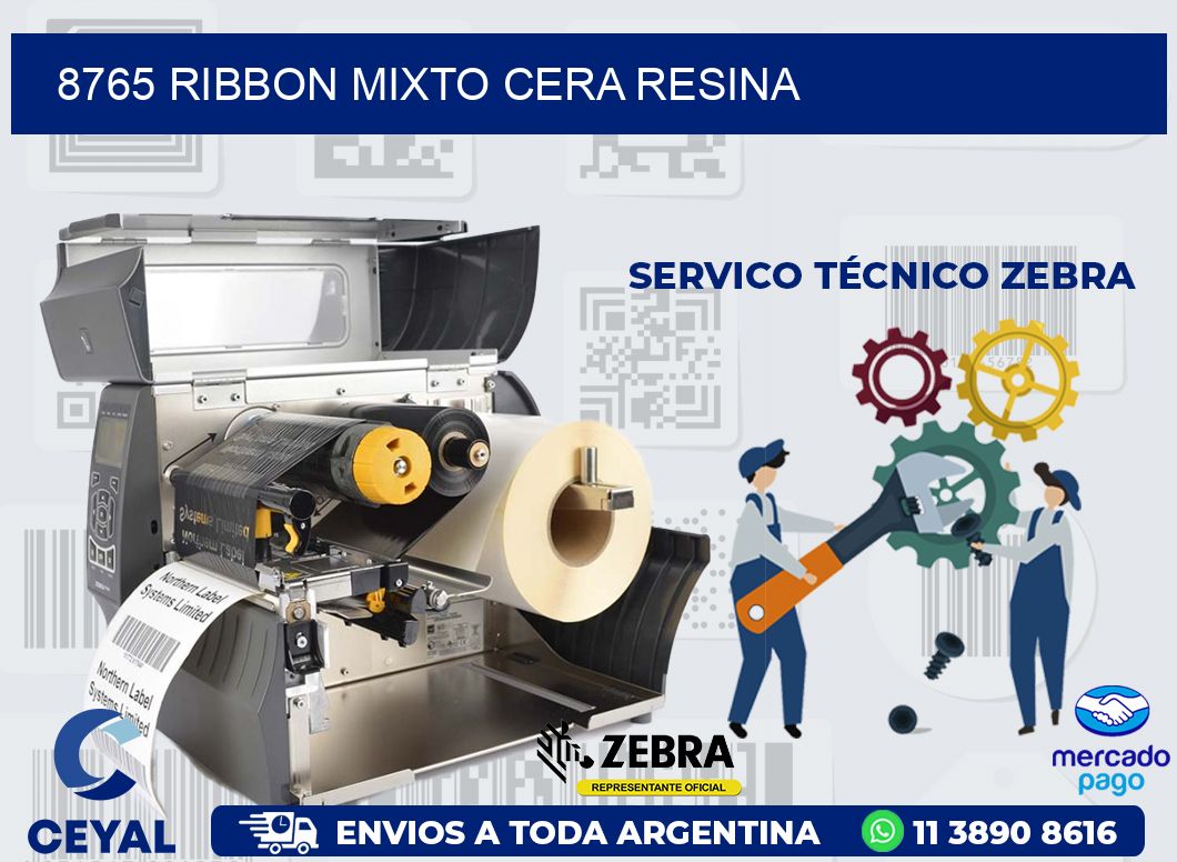 8765 RIBBON MIXTO CERA RESINA
