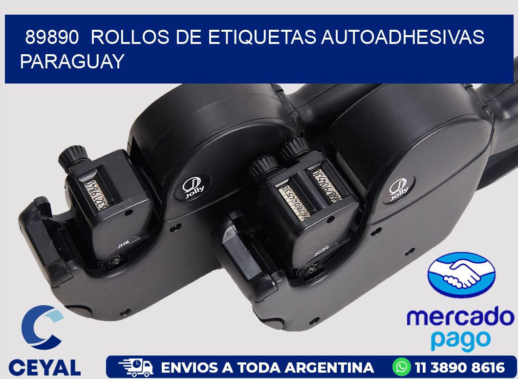 89890  ROLLOS DE ETIQUETAS AUTOADHESIVAS PARAGUAY