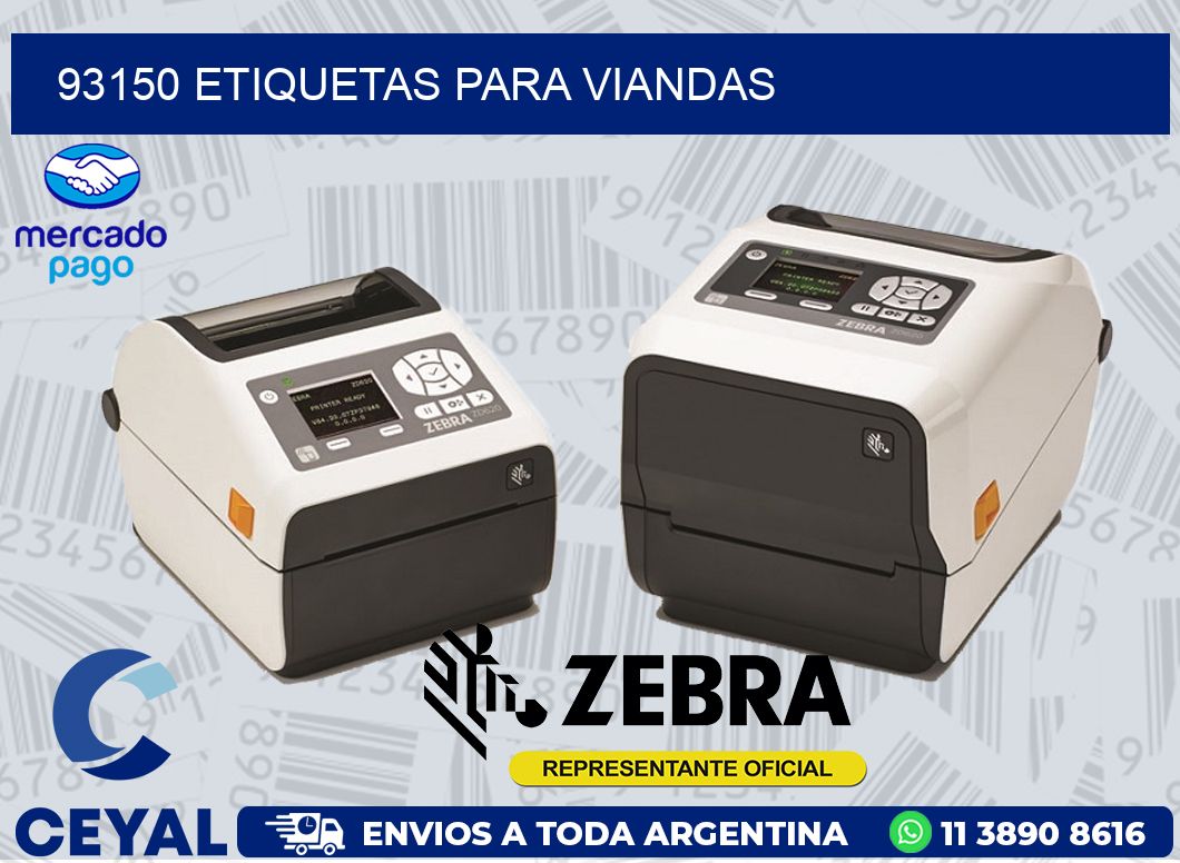93150 ETIQUETAS PARA VIANDAS