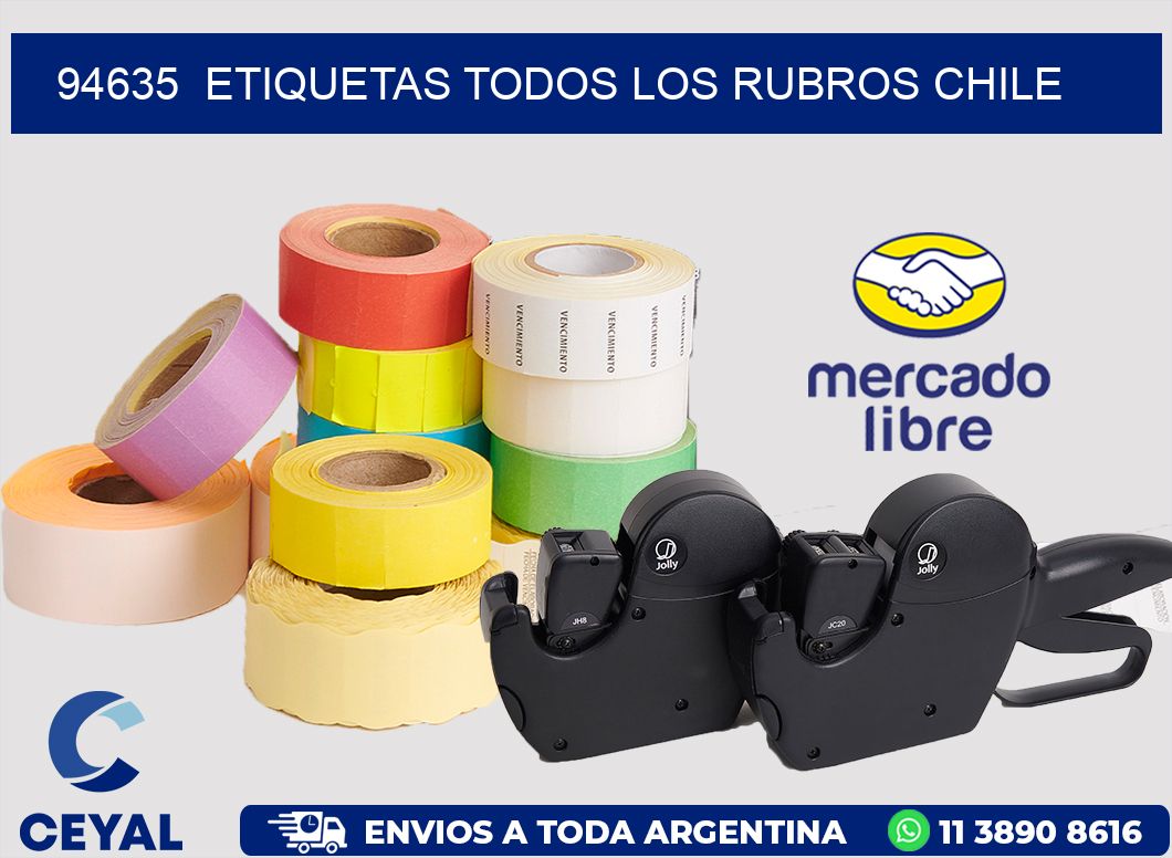 94635  ETIQUETAS TODOS LOS RUBROS CHILE