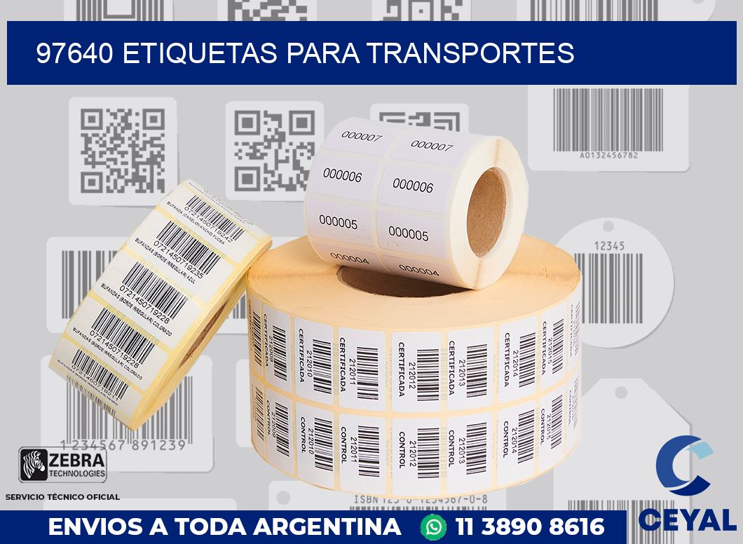 97640 ETIQUETAS PARA TRANSPORTES