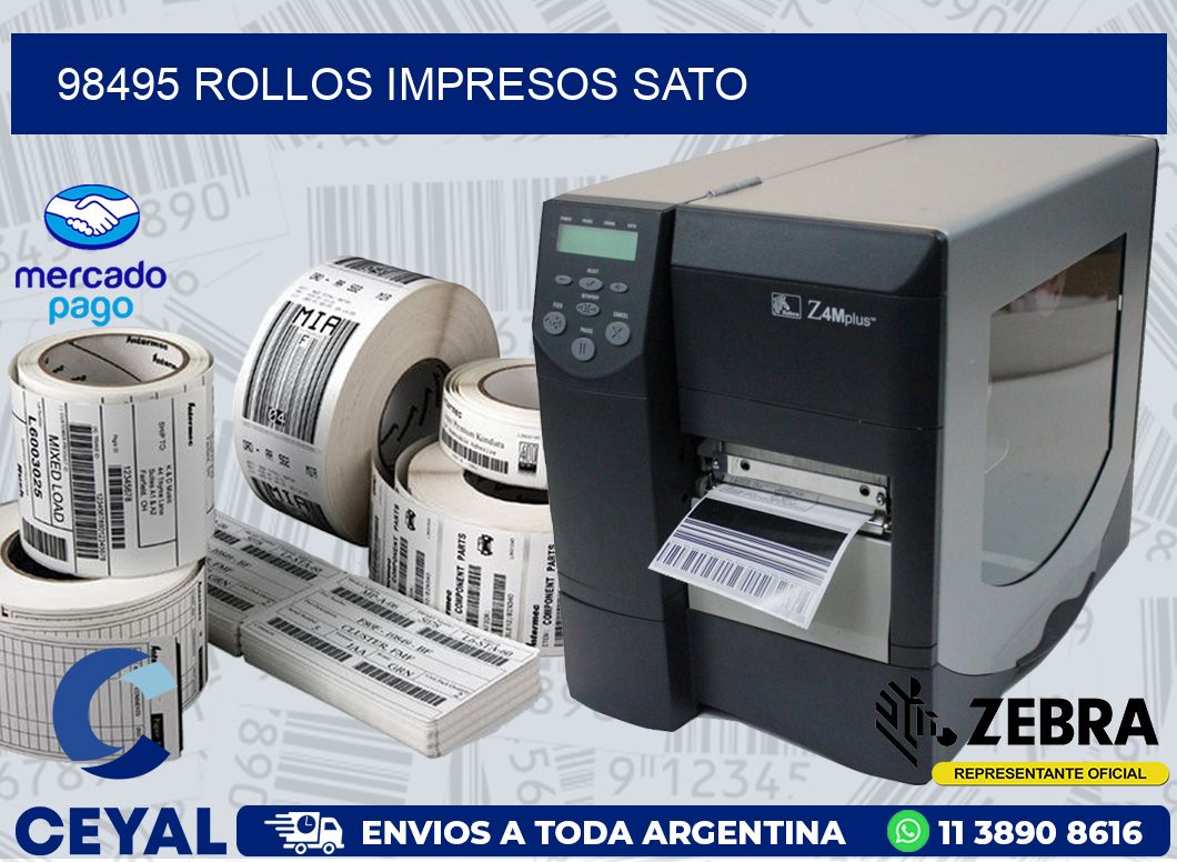 98495 ROLLOS IMPRESOS SATO