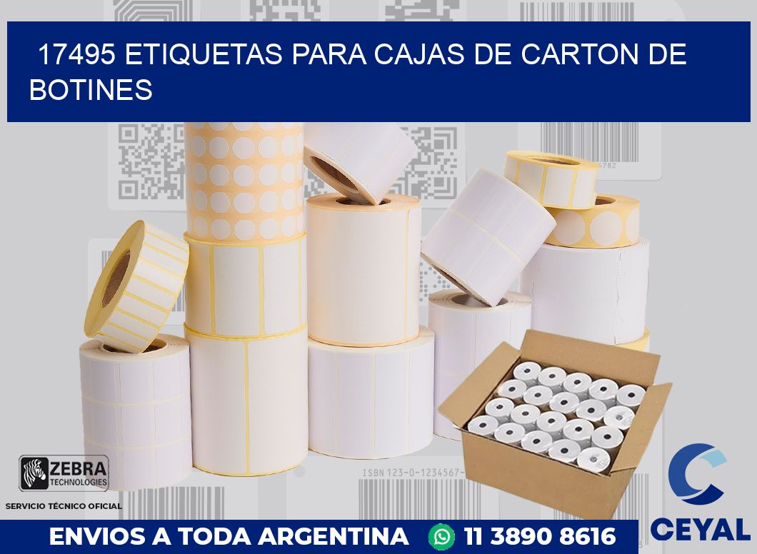 17495 ETIQUETAS PARA CAJAS DE CARTON DE BOTINES