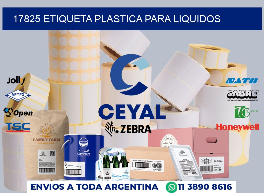 17825 ETIQUETA PLASTICA PARA LIQUIDOS