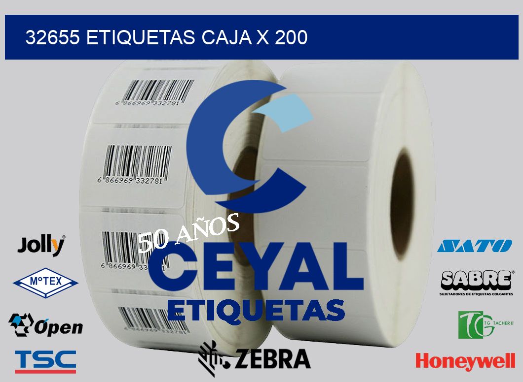 32655 etiquetas caja x 200