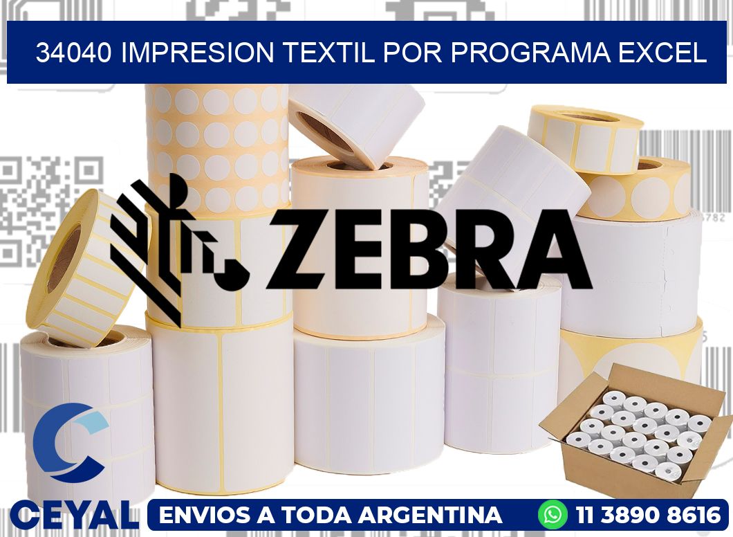 34040 IMPRESION TEXTIL POR PROGRAMA EXCEL