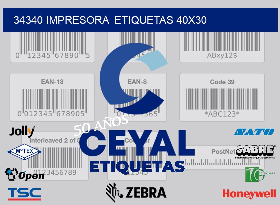 34340 impresora  etiquetas 40×30