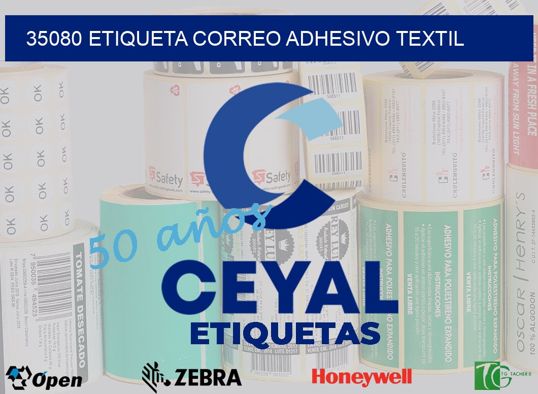 35080 ETIQUETA CORREO ADHESIVO TEXTIL