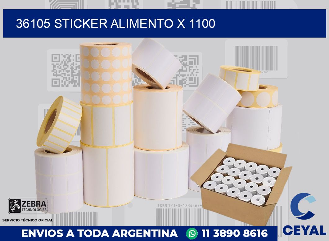 36105 sticker alimento x 1100