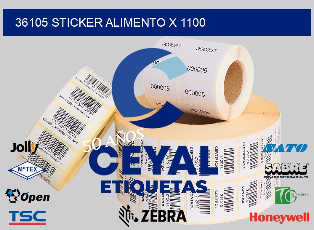 36105 sticker alimento x 1100