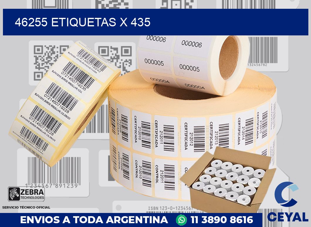 46255 Etiquetas x 435