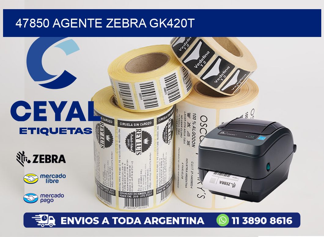 47850 AGENTE ZEBRA GK420T