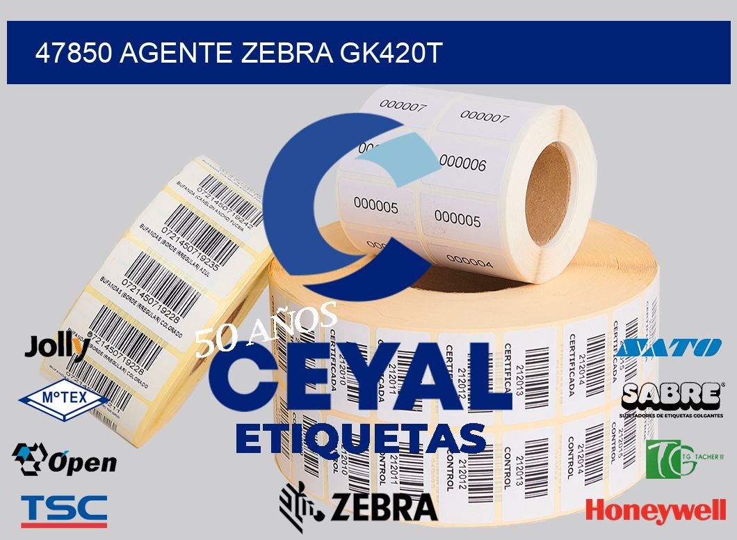 47850 AGENTE ZEBRA GK420T