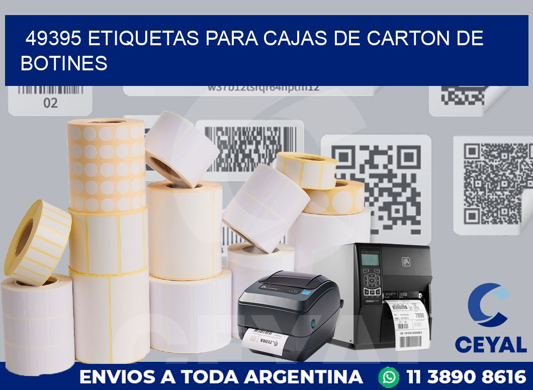 49395 ETIQUETAS PARA CAJAS DE CARTON DE BOTINES