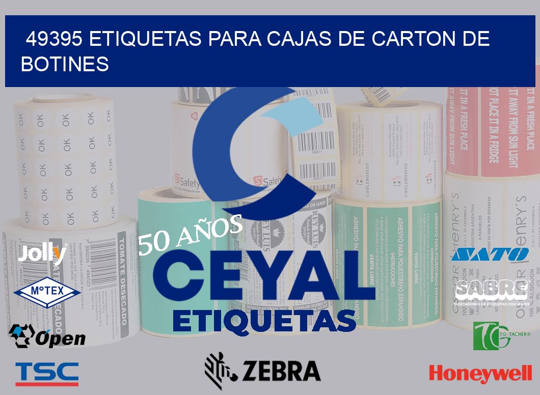 49395 ETIQUETAS PARA CAJAS DE CARTON DE BOTINES