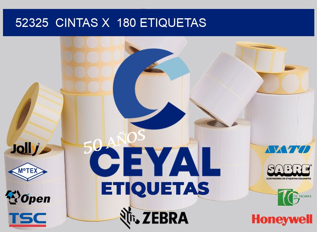 52325  cintas x  180 etiquetas