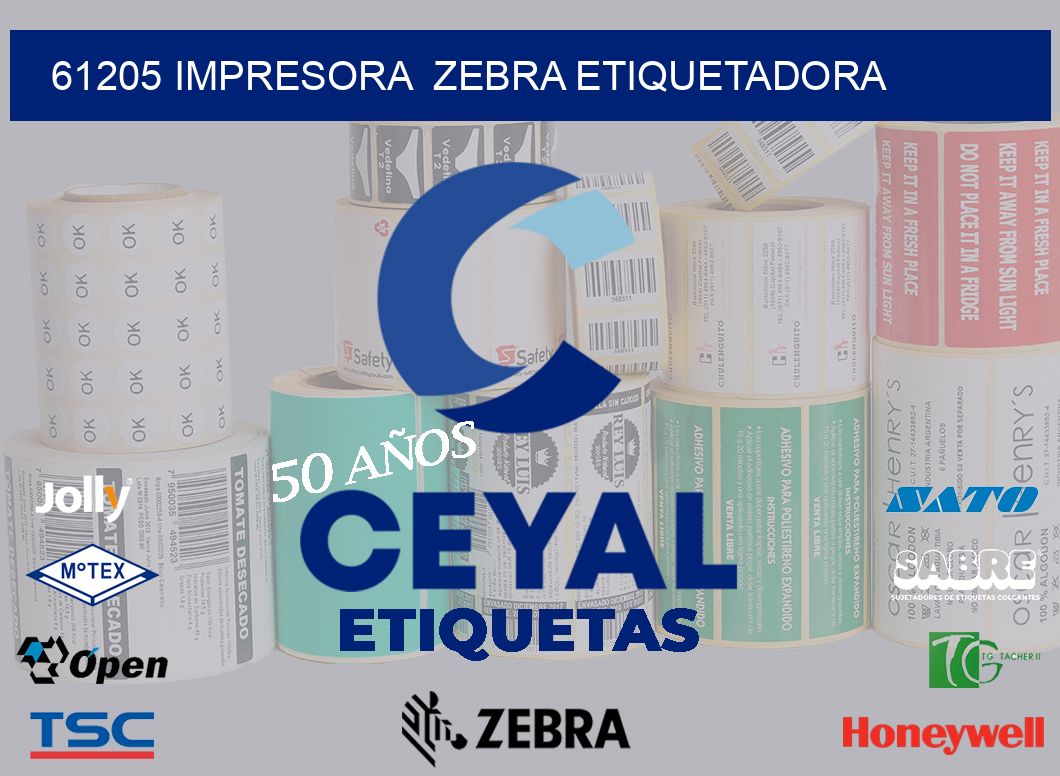 61205 impresora  zebra etiquetadora