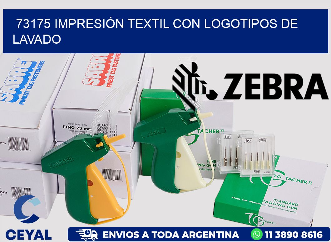 73175 IMPRESIÓN TEXTIL CON LOGOTIPOS DE LAVADO