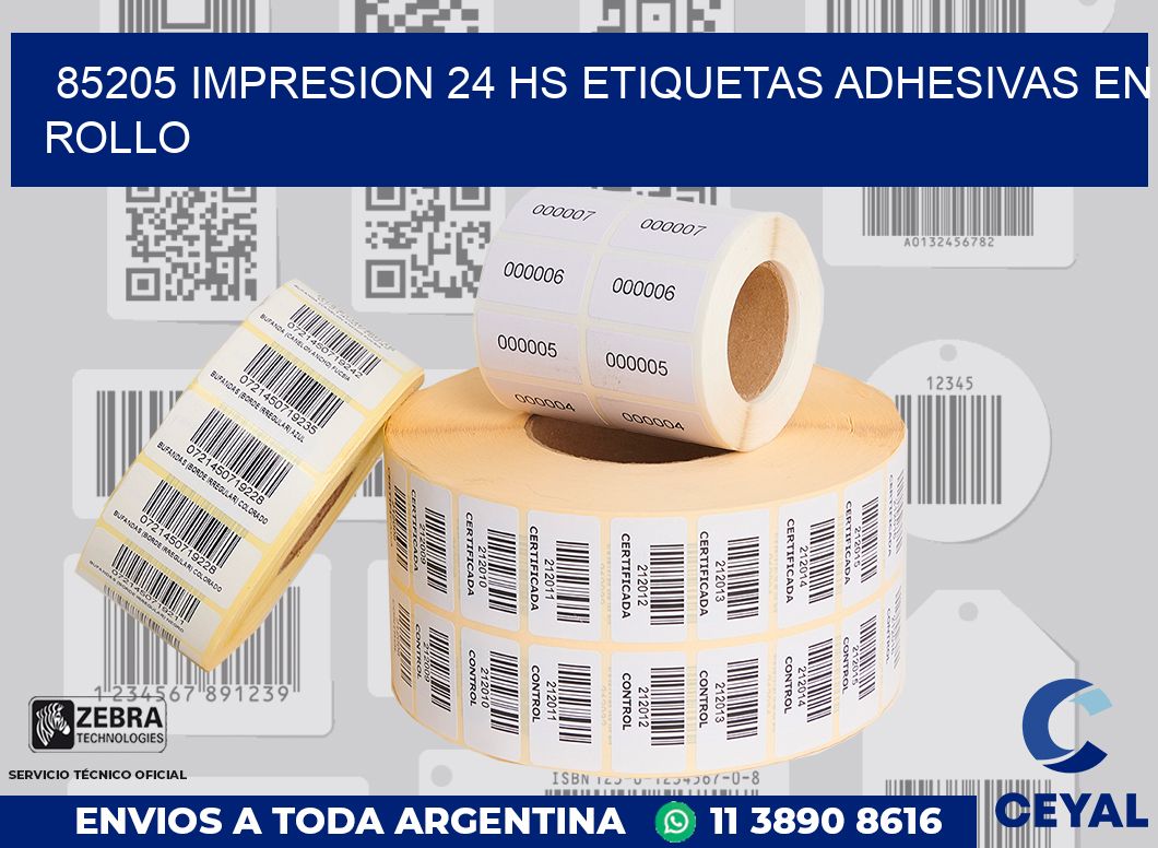 85205 impresion 24 hs etiquetas adhesivas en rollo