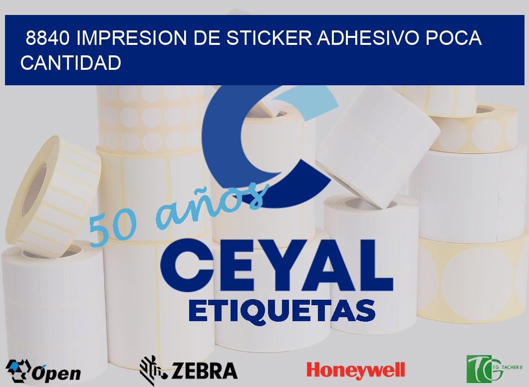 8840 IMPRESION DE STICKER ADHESIVO POCA CANTIDAD