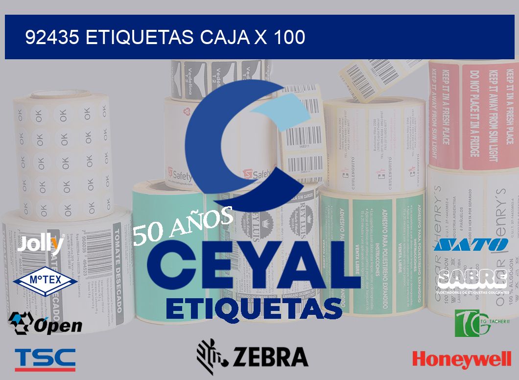 92435 etiquetas caja x 100