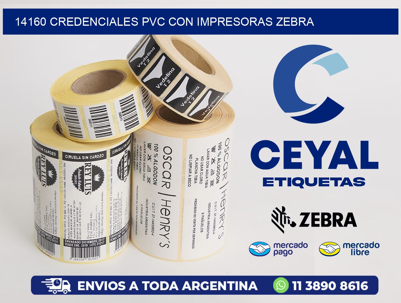 14160 CREDENCIALES PVC CON IMPRESORAS ZEBRA