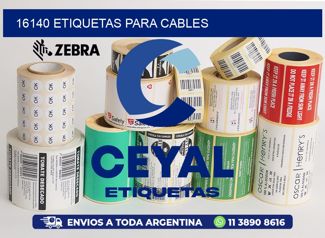 16140 etiquetas para cables