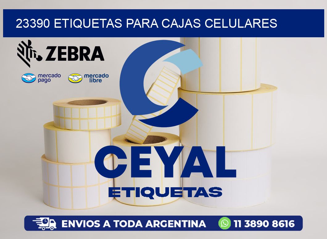 23390 etiquetas para cajas celulares