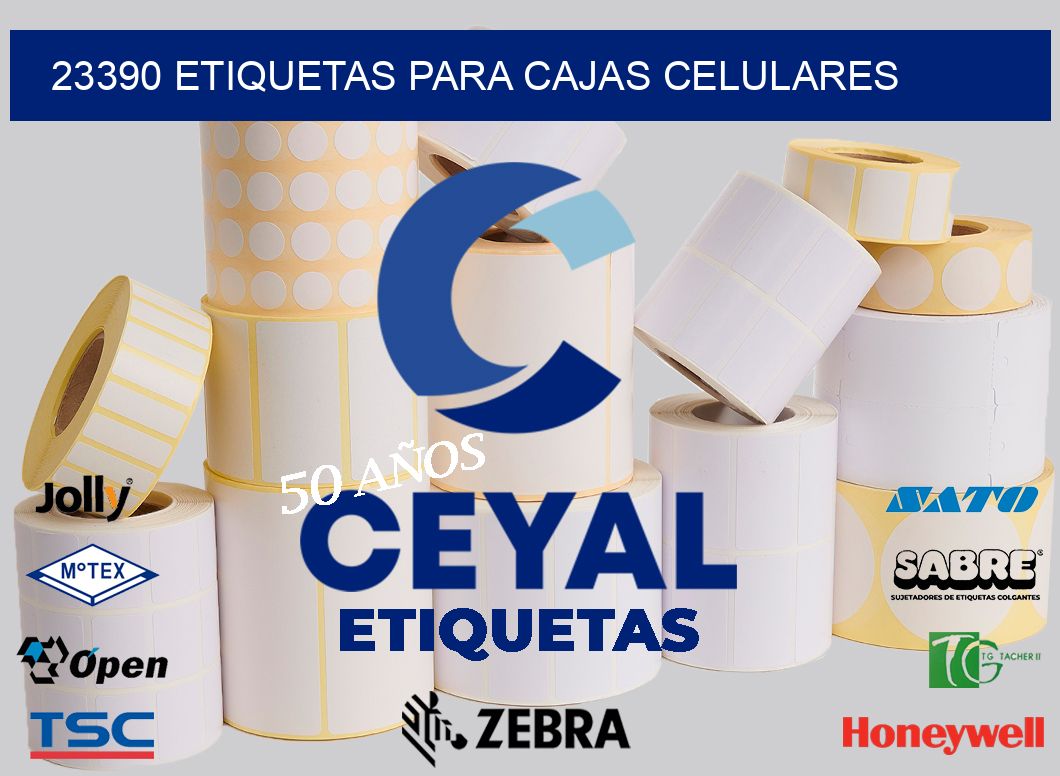 23390 etiquetas para cajas celulares