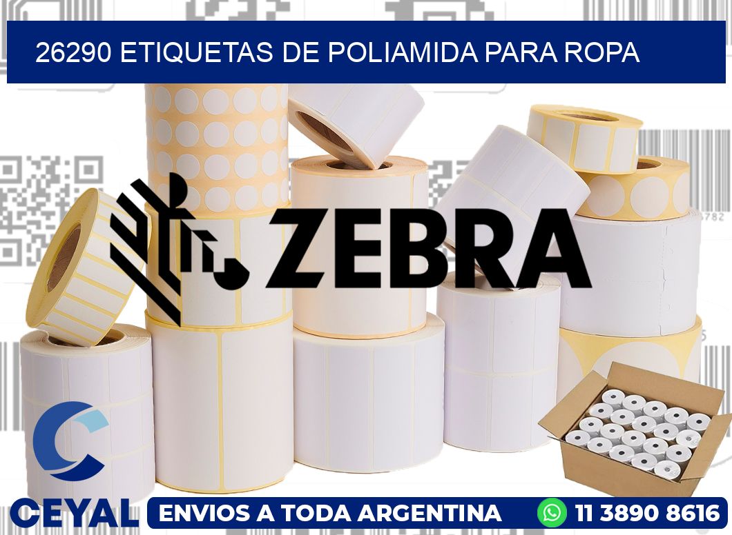 26290 ETIQUETAS DE POLIAMIDA PARA ROPA