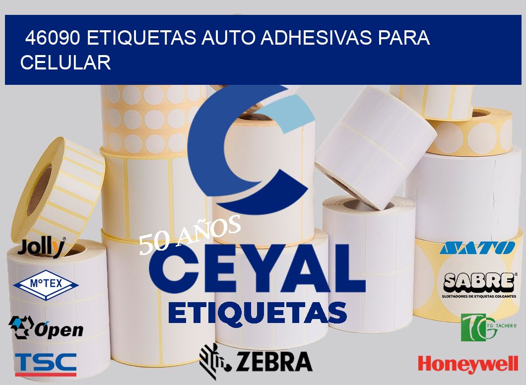 46090 etiquetas auto adhesivas para celular