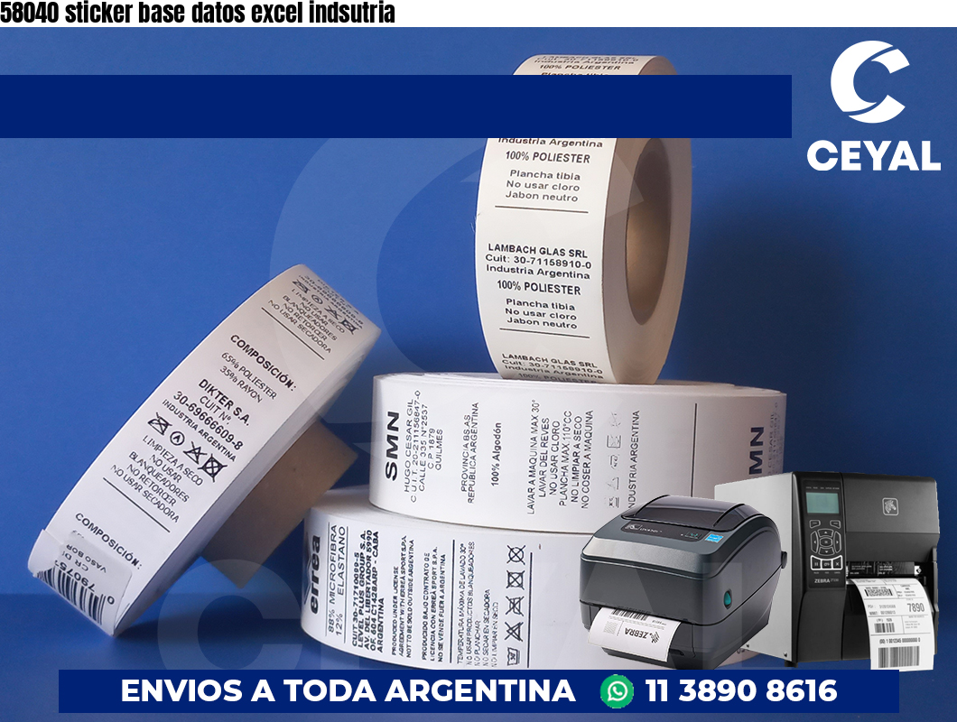 58040 sticker base datos excel indsutria