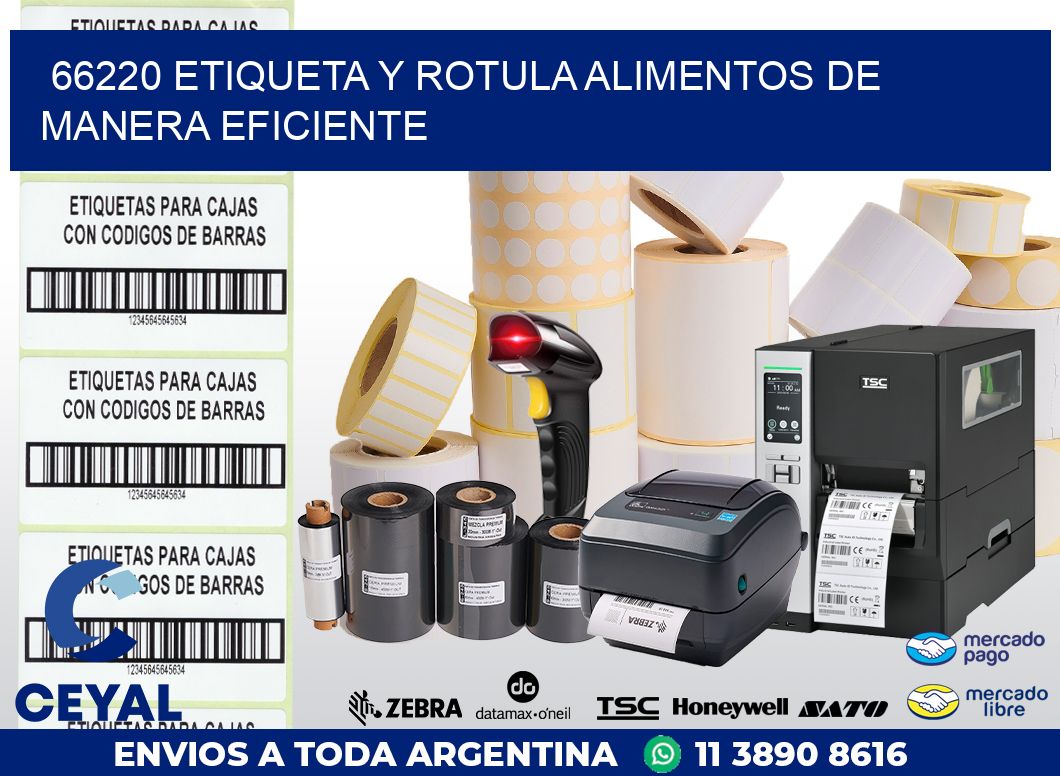 66220 ETIQUETA Y ROTULA ALIMENTOS DE MANERA EFICIENTE