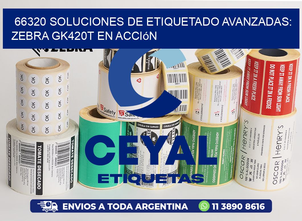 66320 Soluciones de Etiquetado Avanzadas: Zebra GK420T en Acción