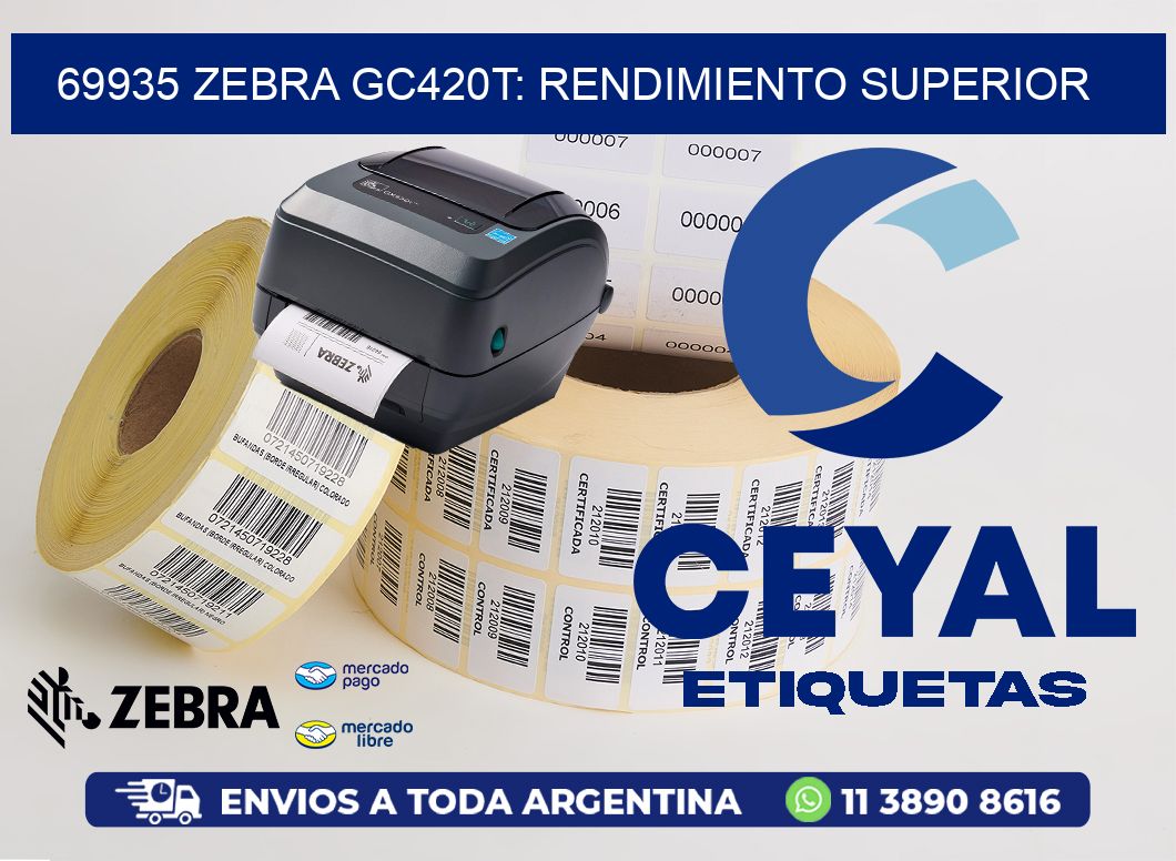 69935 Zebra GC420T: Rendimiento Superior