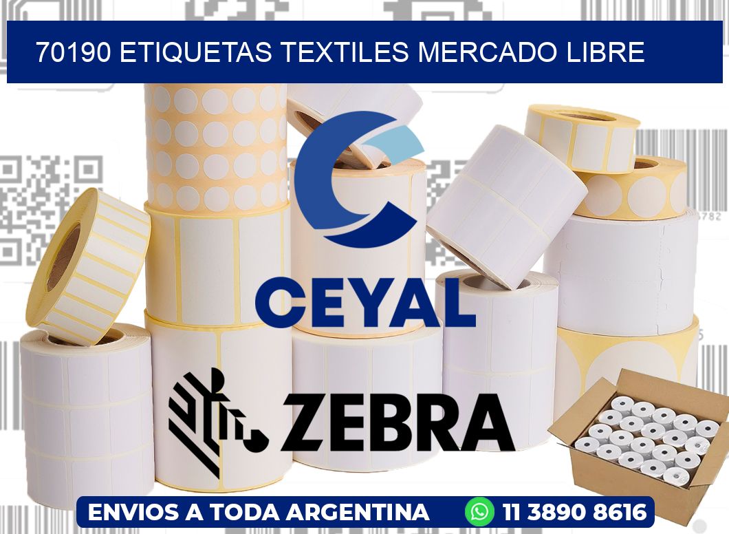 70190 ETIQUETAS TEXTILES MERCADO LIBRE