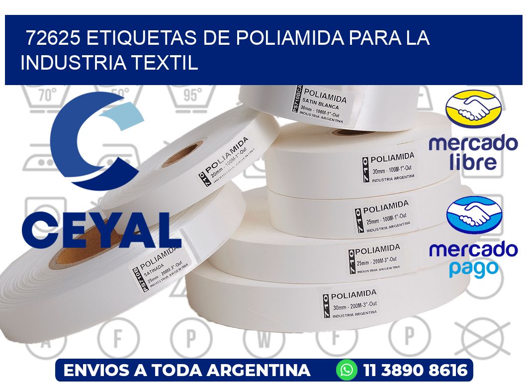 72625 ETIQUETAS DE POLIAMIDA PARA LA INDUSTRIA TEXTIL