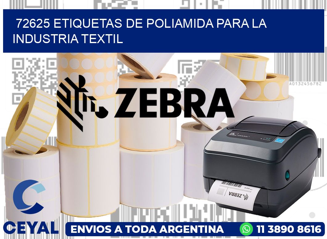 72625 ETIQUETAS DE POLIAMIDA PARA LA INDUSTRIA TEXTIL