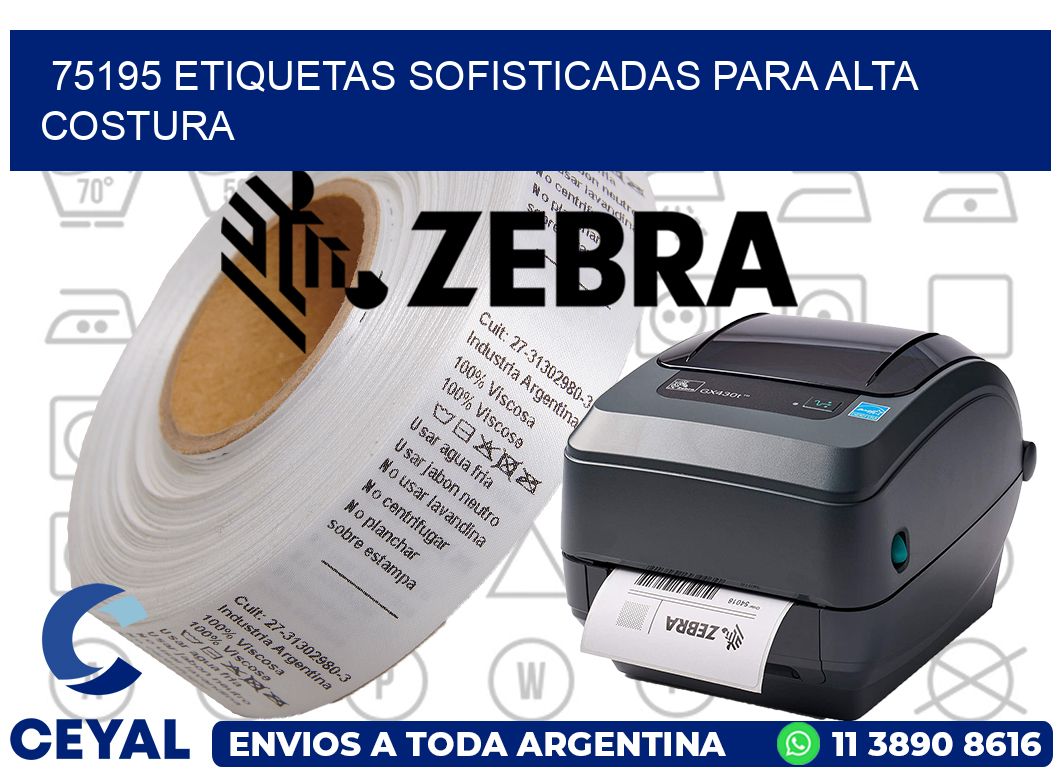 75195 ETIQUETAS SOFISTICADAS PARA ALTA COSTURA