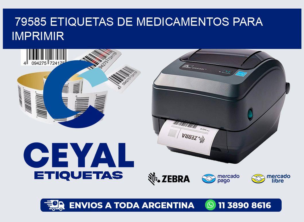 79585 etiquetas de medicamentos para imprimir