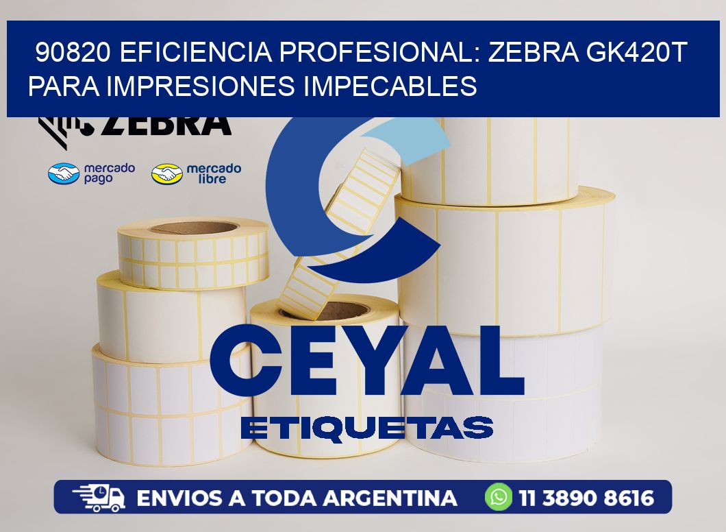 90820 Eficiencia Profesional: Zebra GK420T para Impresiones Impecables