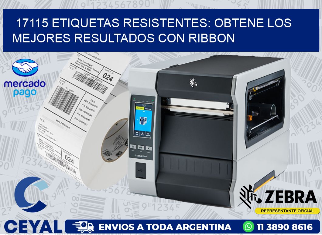 17115 ETIQUETAS RESISTENTES: OBTENE LOS MEJORES RESULTADOS CON RIBBON