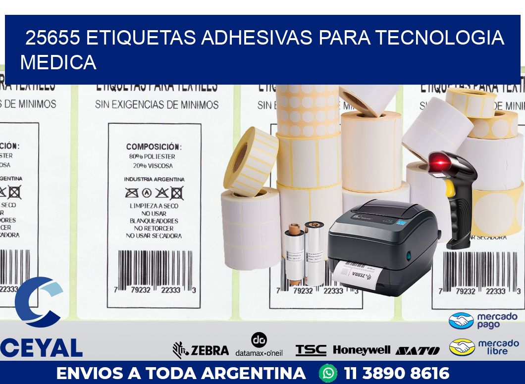 25655 ETIQUETAS ADHESIVAS PARA TECNOLOGIA MEDICA | Ribbon Zebra