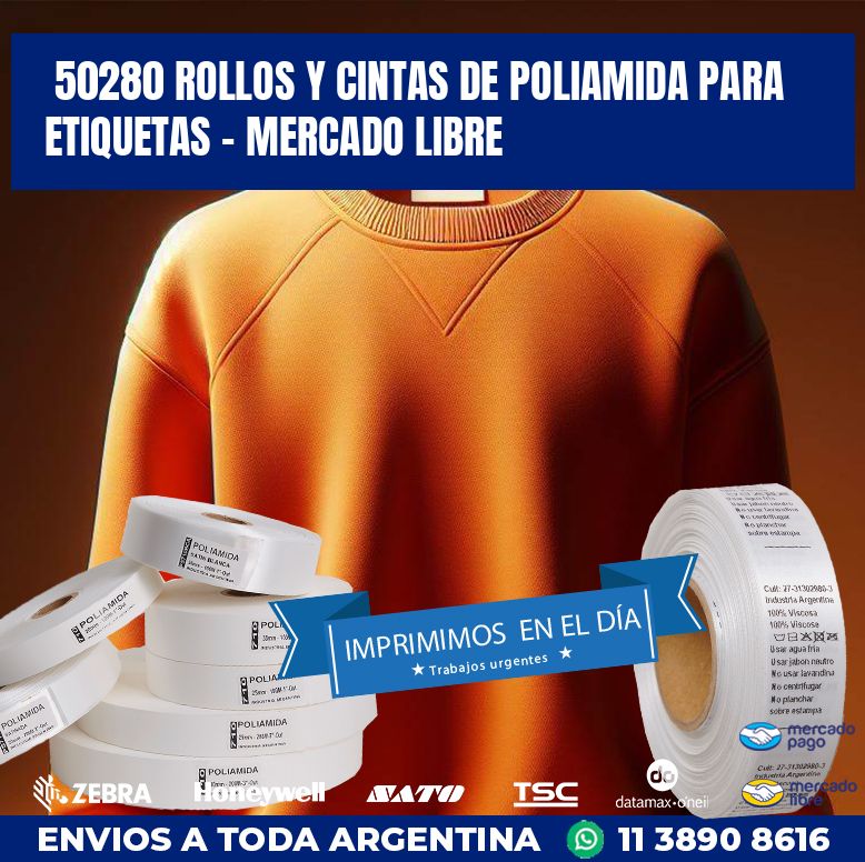 50280 ROLLOS Y CINTAS DE POLIAMIDA PARA ETIQUETAS – MERCADO LIBRE