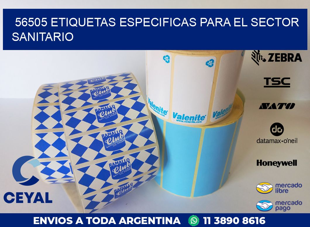 56505 ETIQUETAS ESPECIFICAS PARA EL SECTOR SANITARIO