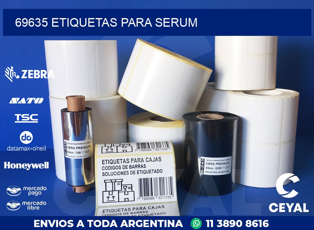 69635 ETIQUETAS PARA SERUM