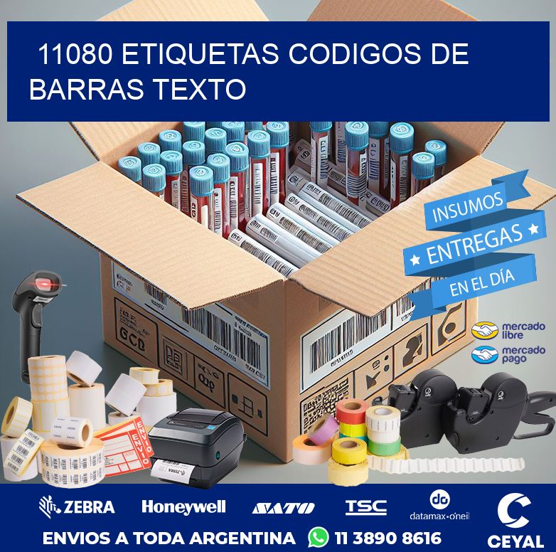 11080 ETIQUETAS CODIGOS DE BARRAS TEXTO