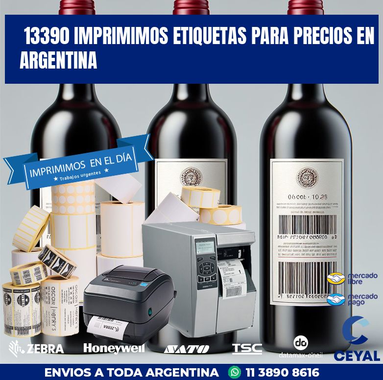 13390 IMPRIMIMOS ETIQUETAS PARA PRECIOS EN ARGENTINA