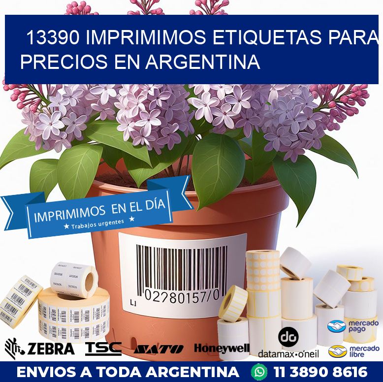 13390 IMPRIMIMOS ETIQUETAS PARA PRECIOS EN ARGENTINA