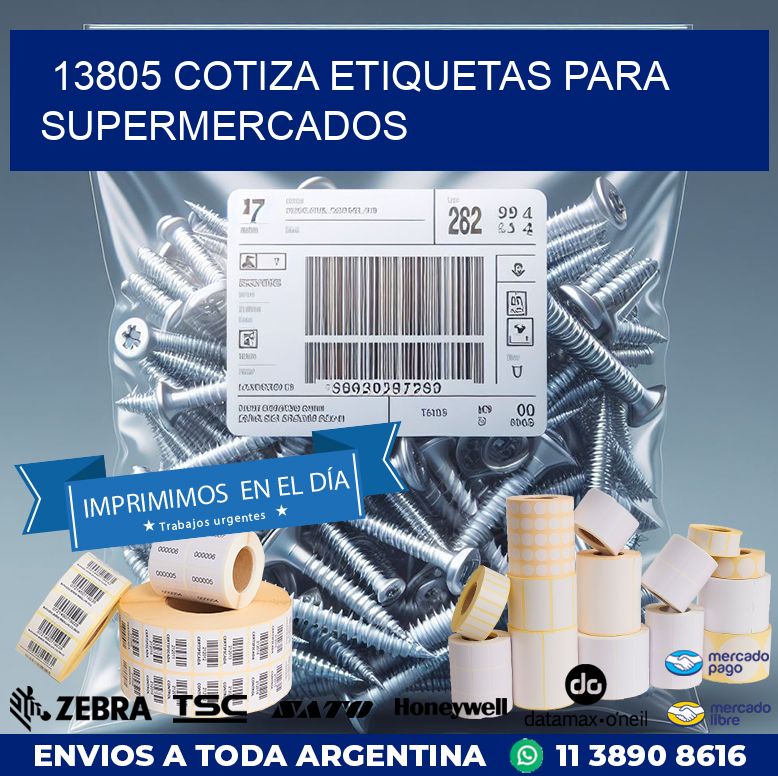 13805 COTIZA ETIQUETAS PARA SUPERMERCADOS